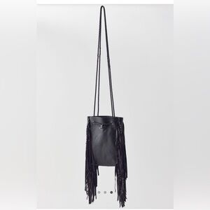 URBAN OUTFITTERS Leather fringe crossbody bag